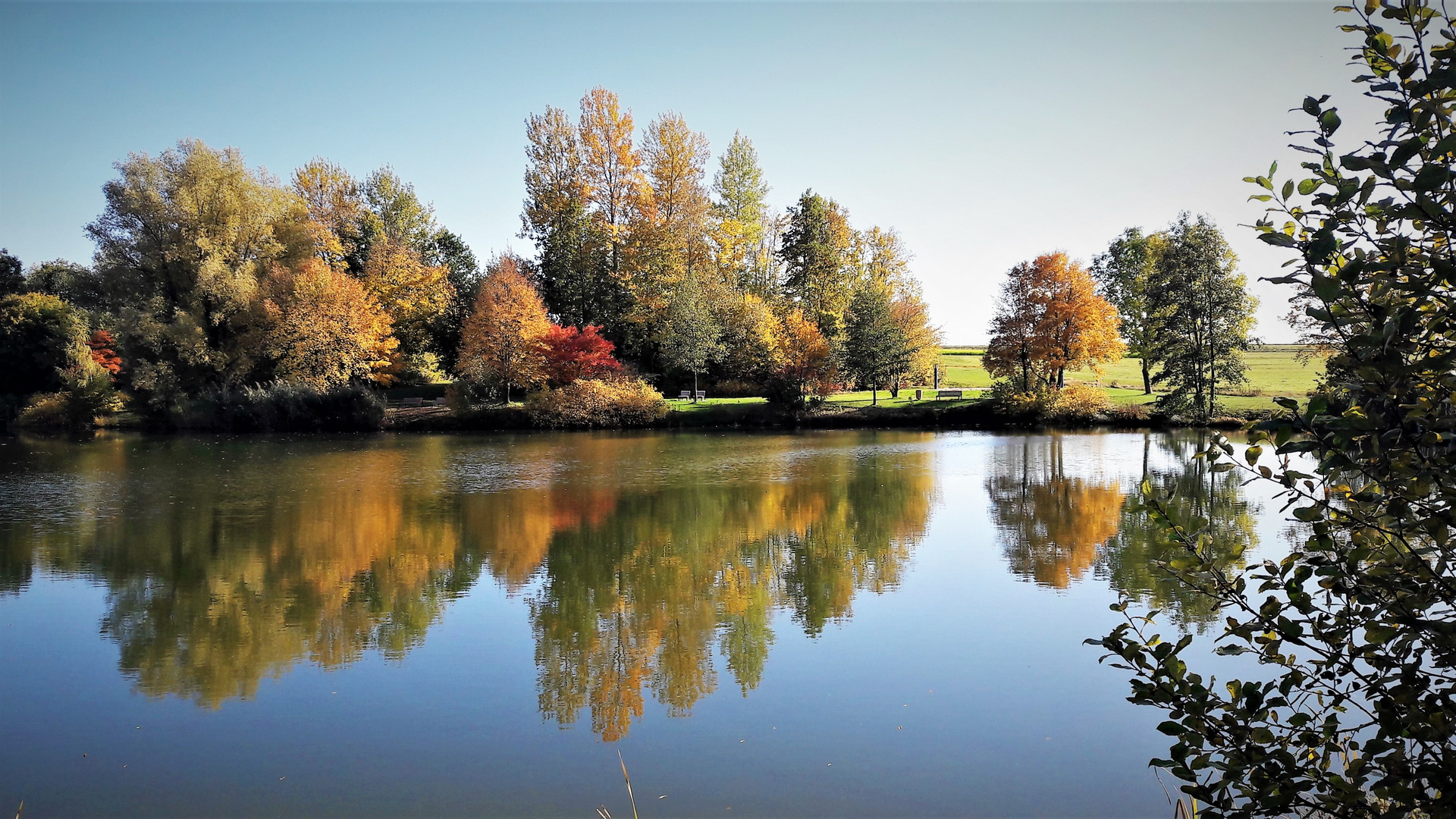 14.10.2019    :Herbst über und auf dem See 