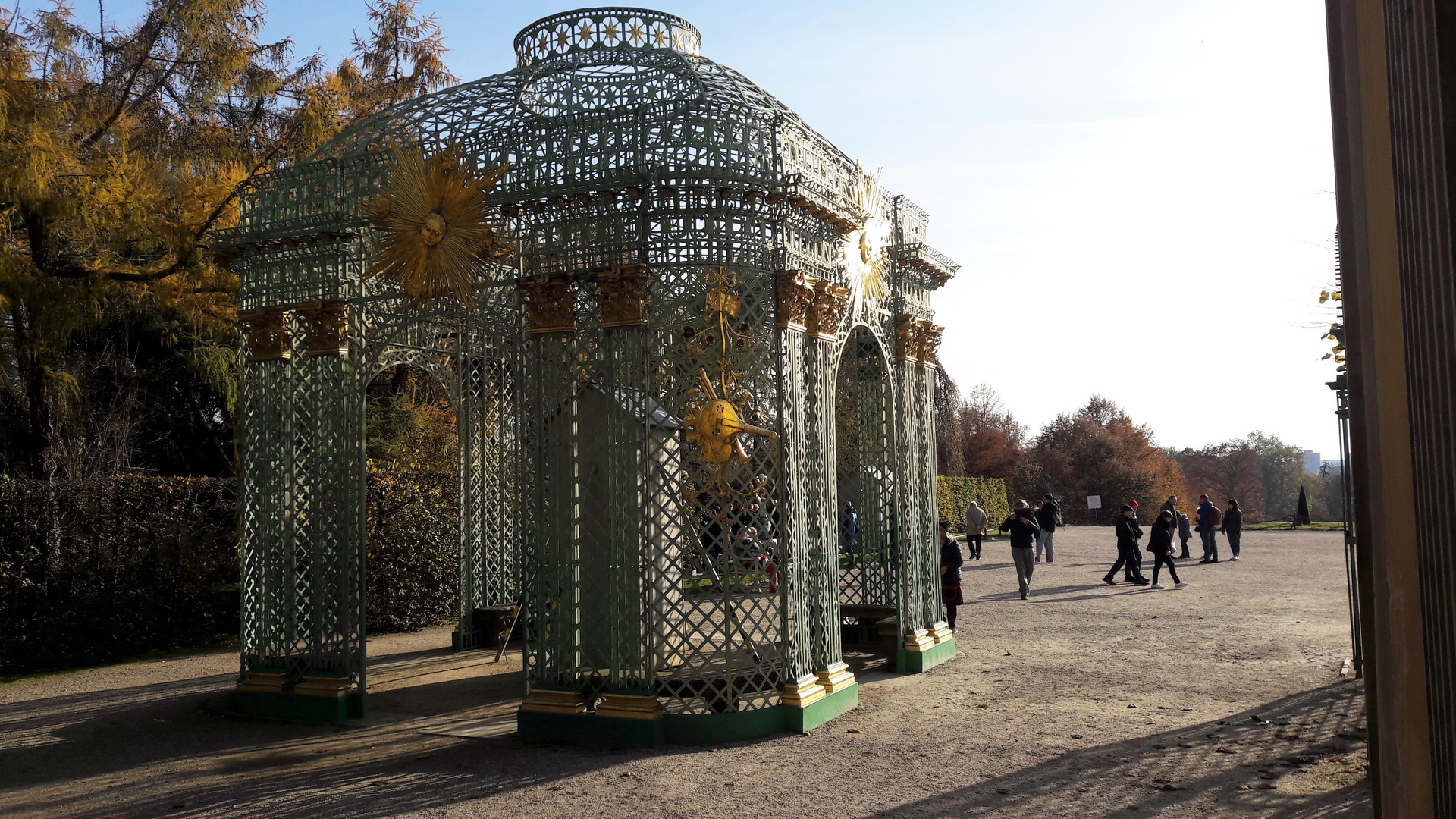 14.11.2019 Potsdam  Osteingang Sanssouci Grüner Pavillon 