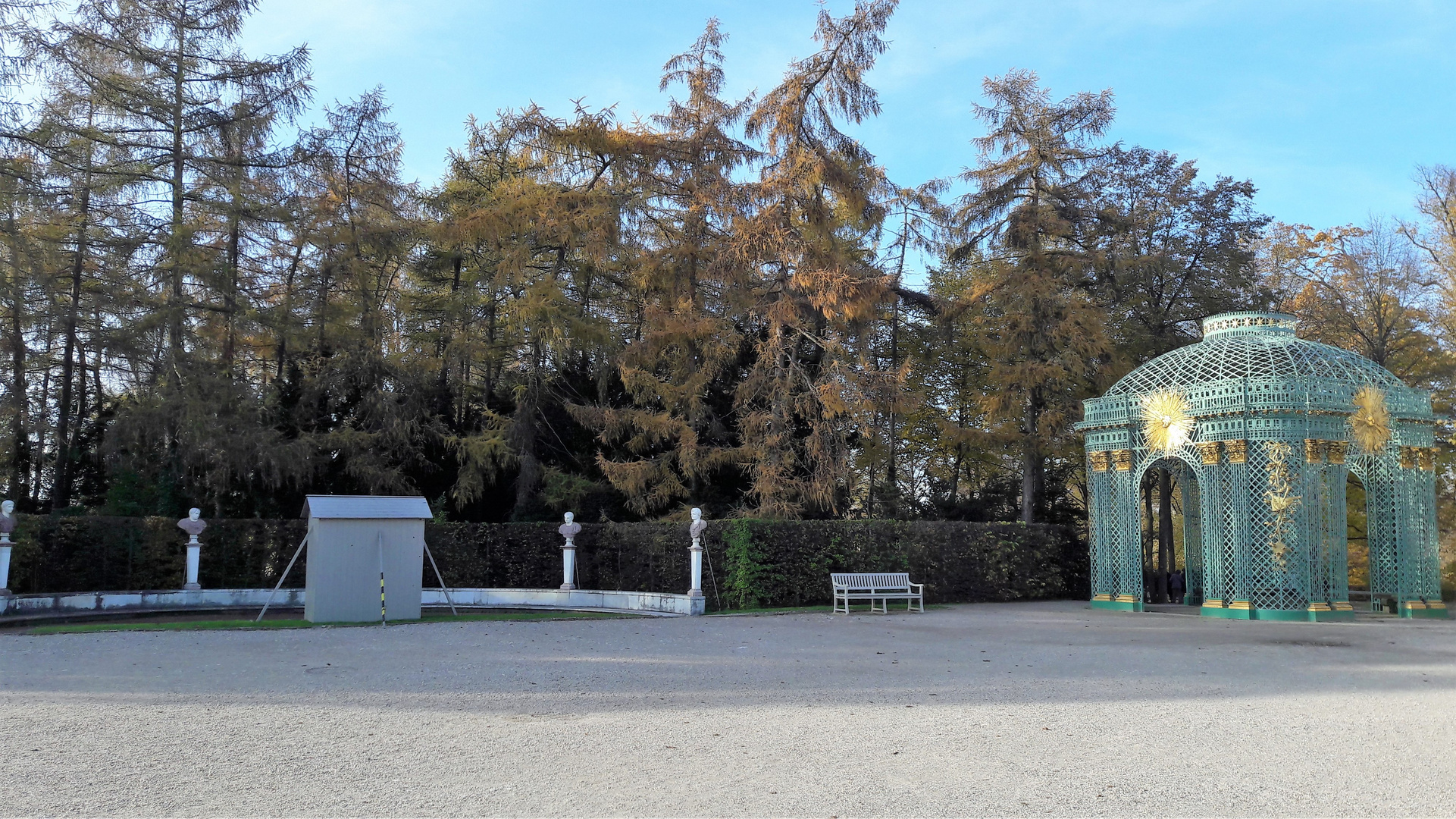 14.11.2019 Potsdam Sanssouci Pavillon Westseite Schloss 