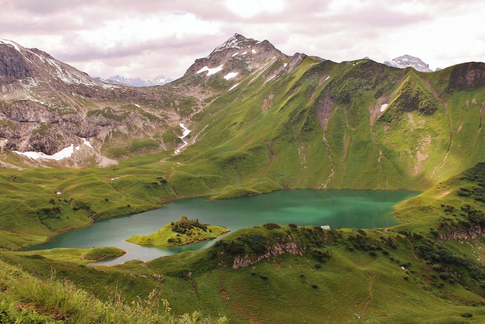 Schrecksee mit Lahnerkopf  Allgäu von Ralf Clar