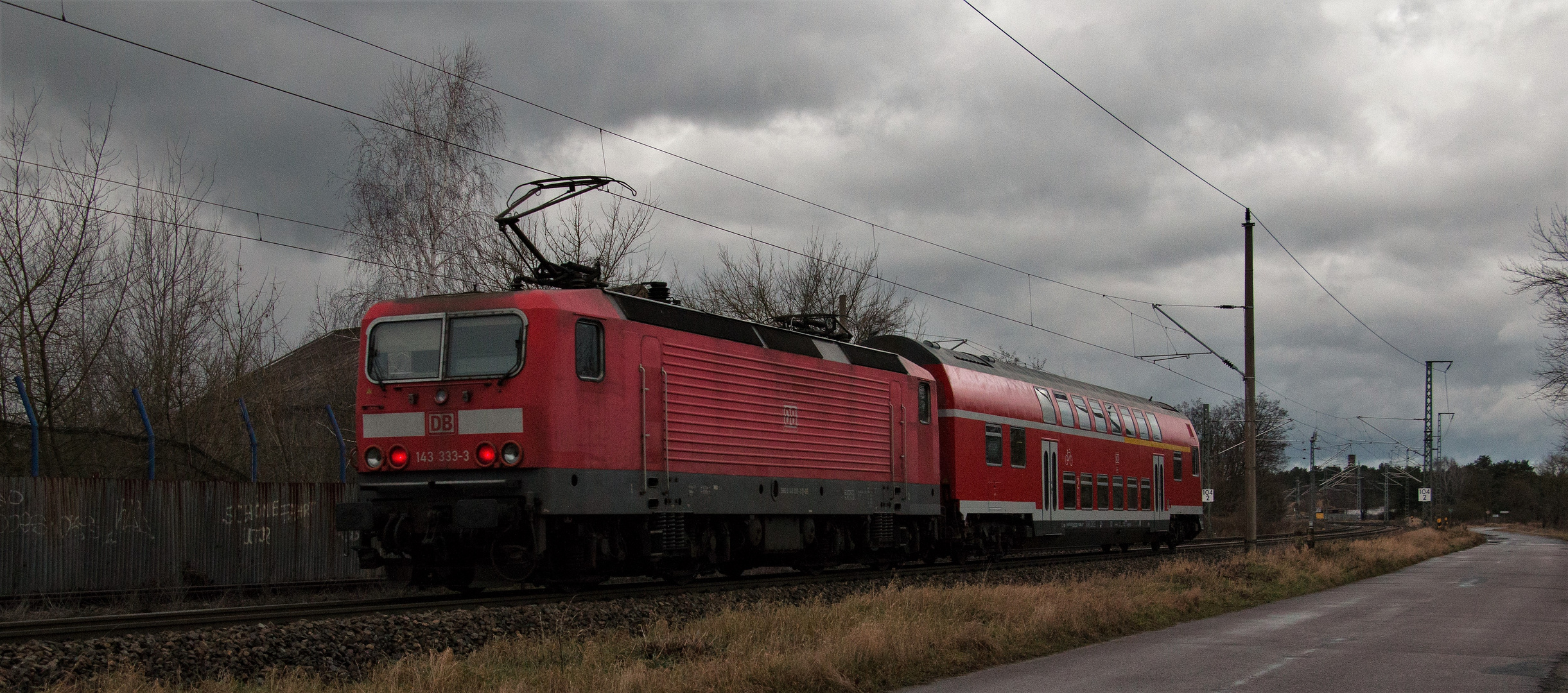 143 333-3 beim Abspulen...