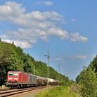 143 844-9 + RBH 121 am 21.07.17 in Bergkamen Bahnhof