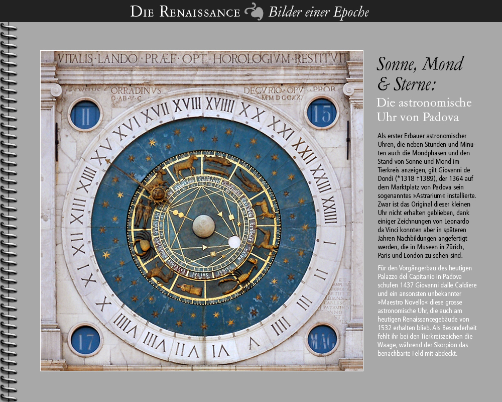 1437 • Astronomische Uhr, Padova