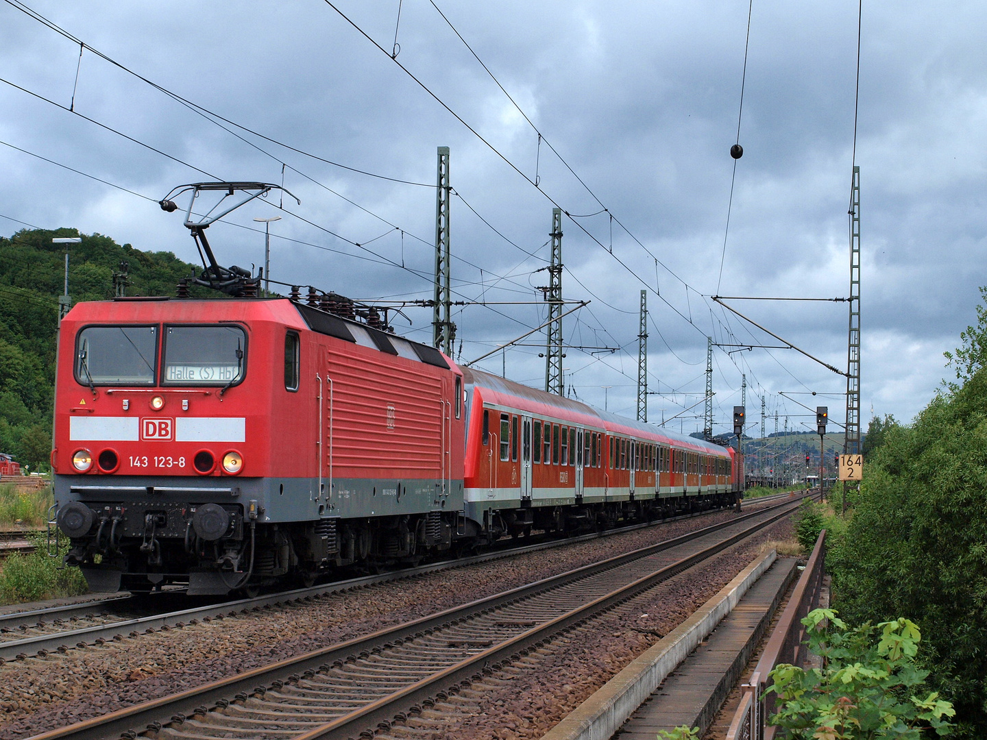 143er auf der RB 20 unterwegs