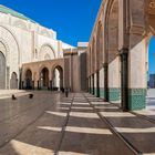 1464R-65R Platz vor Moschee in Casablanca  Hassan II  Panorama Marokko