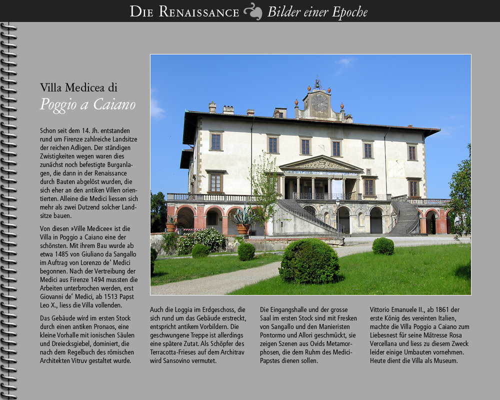 1485 • Villa Medicea di Poggio a Caiano