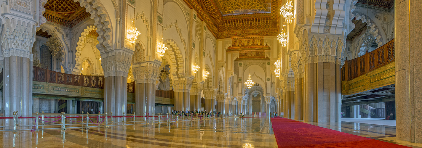 1497-98R Moschee Hassan II Casablanca Panorama Innen