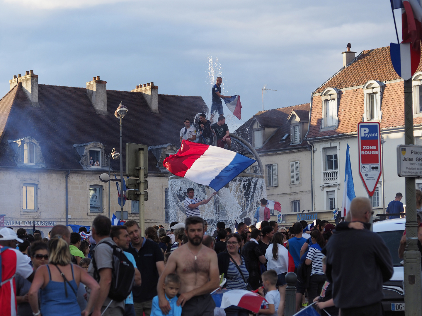 15 juillet 2018, la France en bleu, blanc, rouge.