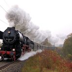 150 Jahre Werrabahn 052 8195 auf der Schneyer Eisenbahnbrücke