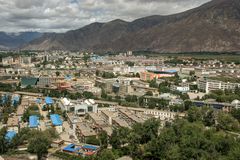 150 - Lhasa (Tibet) - View on Lhasa seen from Potala Palace