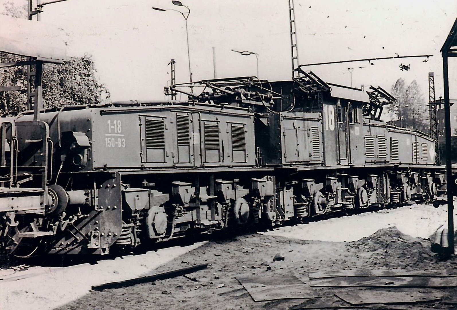 150 t AEG-Lok 18 im Tagebau Espenhain