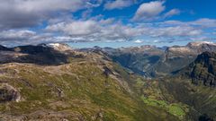 1500m über dem Geiranger Fjord