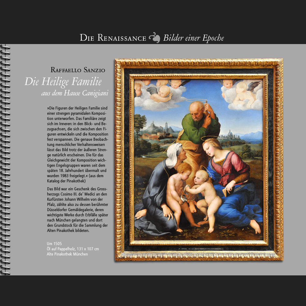 1505 • Raffaello Sanzio | Die Heilige Familie aus dem Hause Canigiani