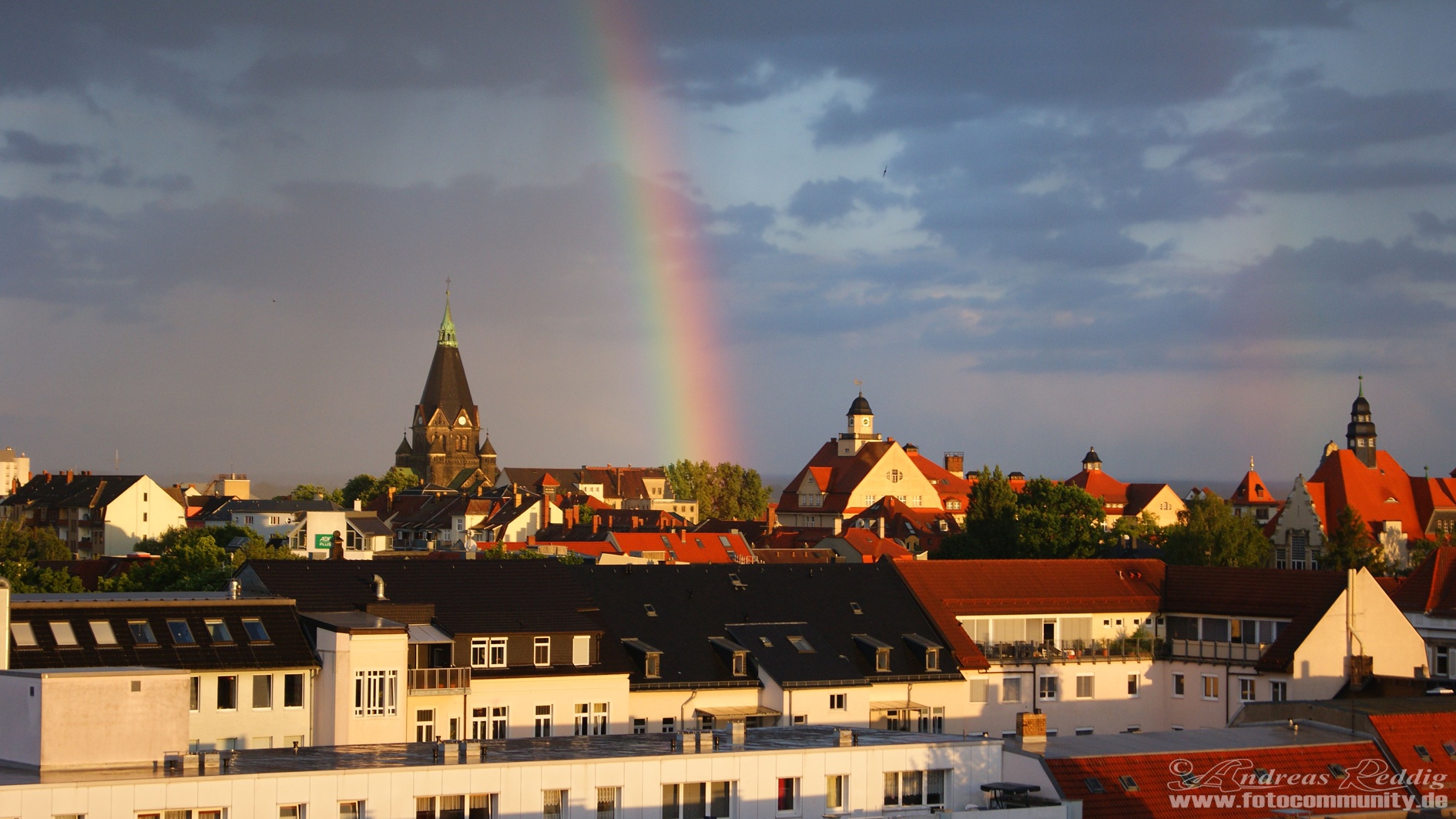 15.05.2011 - Regenbogen über Riesa / Sachsen