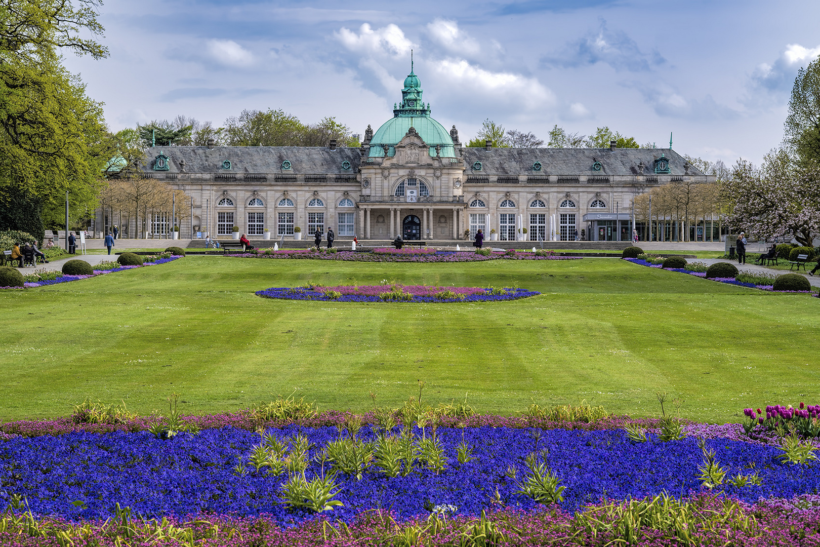 1506SC  Bad Oeynhausen Kurpark  Kaiserpalais Frühling