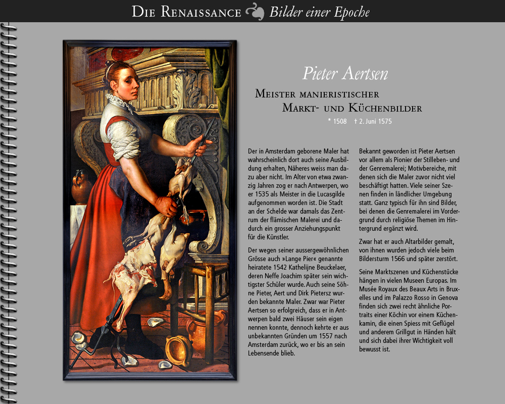 1508 • Pieter Aertsen | Meister manieristischer Marktbilder