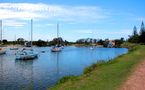 Zwischenstopp am Clarence River in Yamba von Helga Broel