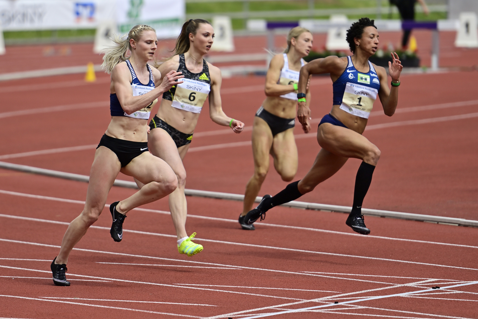 150m-Lauf der Frauen