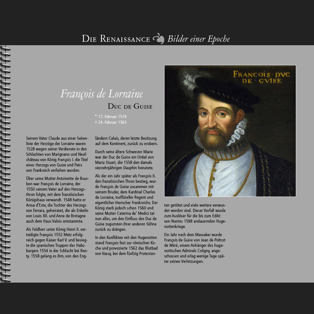 1519 • François de Lorraine | Duc de Guise