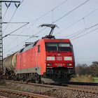 152 076-6 DB mit einem gem. Güterzug