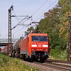 152 163-2 DB mit einem gem. Güterzug