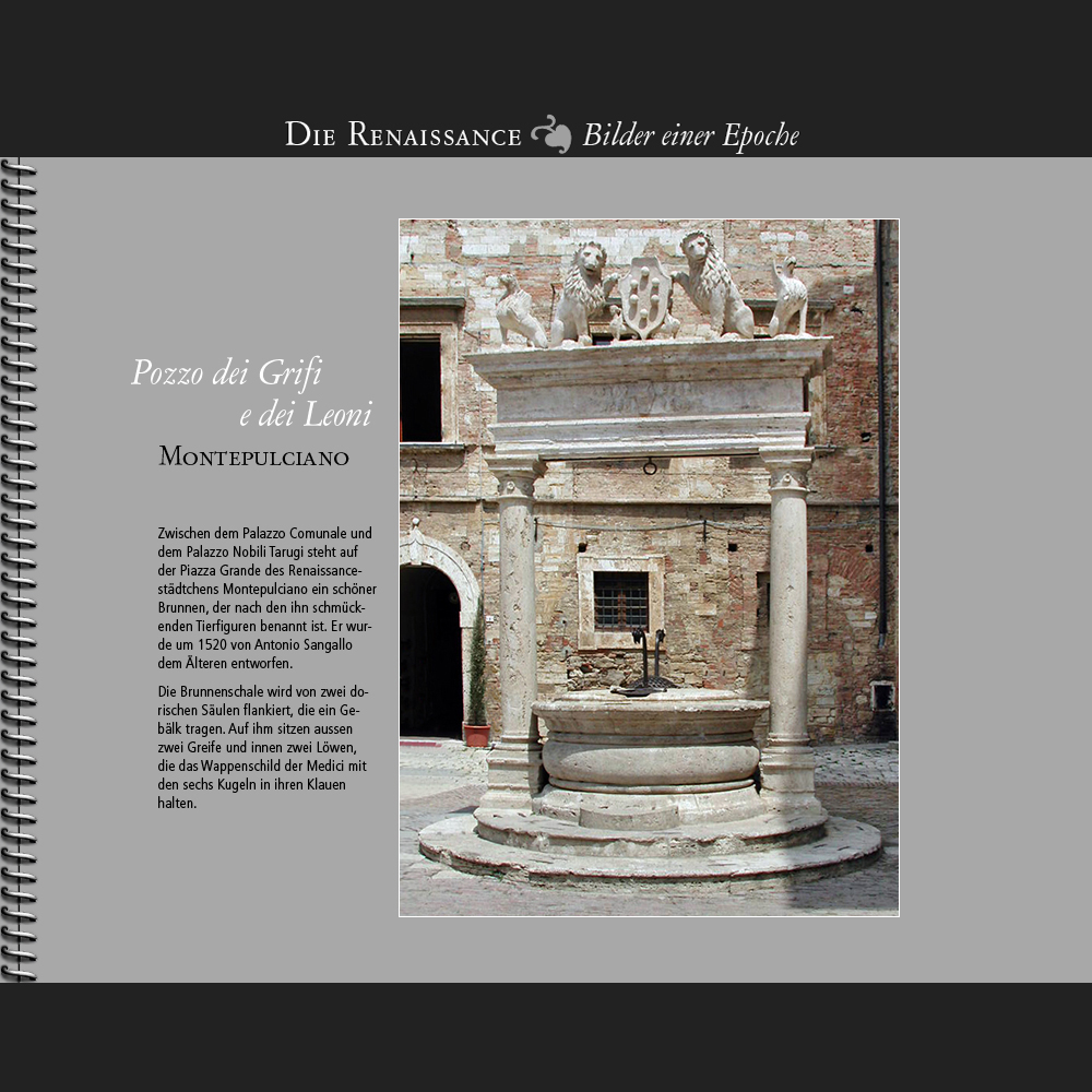 1520 • Montepulciano | Pozzo dei Grifi e dei Leoni