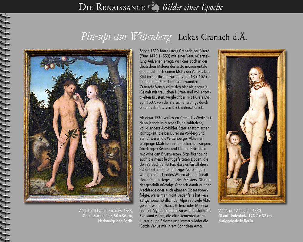 1530 • Lucas Cranach d.Ä. | Pin-ups aus Wittenberg