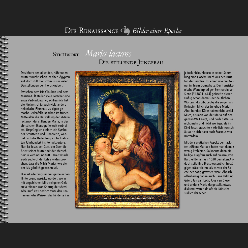1530 • Stichwort: Maria lactans | Die stillende Jungfrau