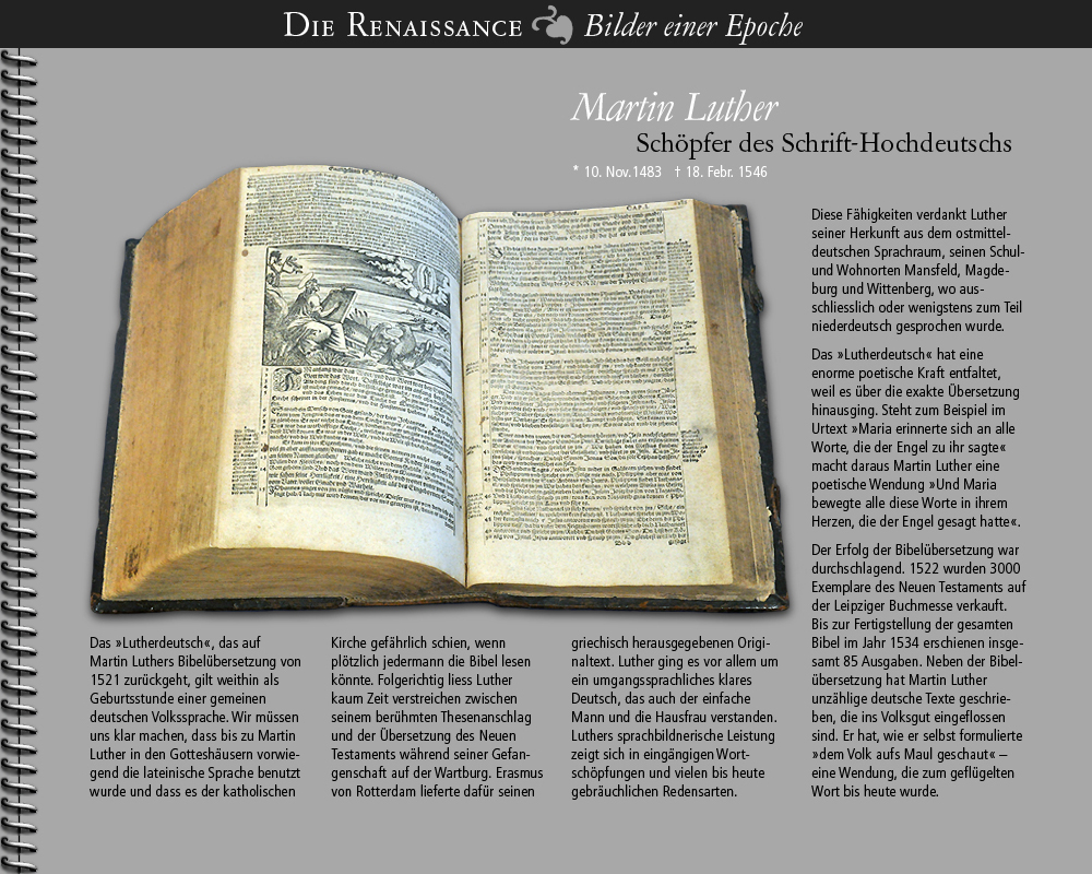 1534 • Martin Luther, Schöpfer des Schrift-Hochdeutschs