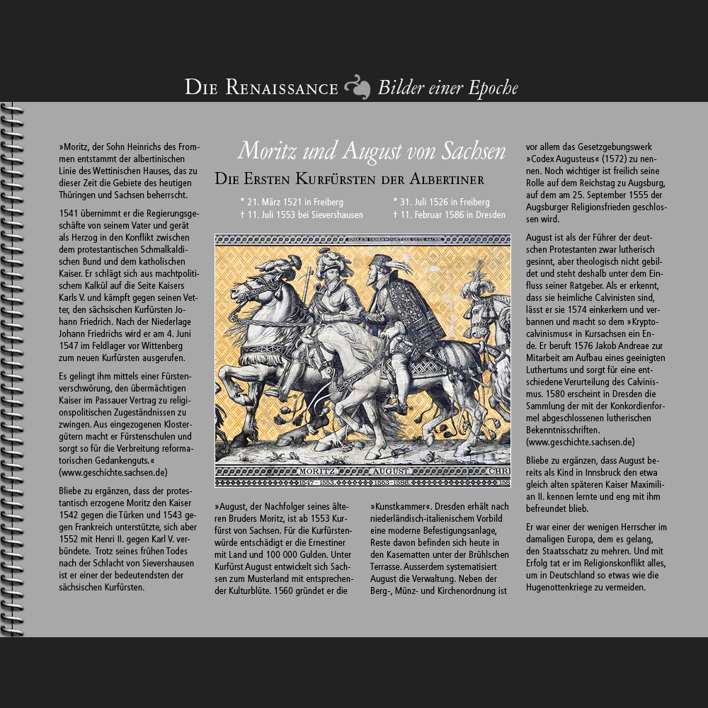 1547 • Moritz und August von Sachsen | Die ersten Kurfürsten der Albertiner