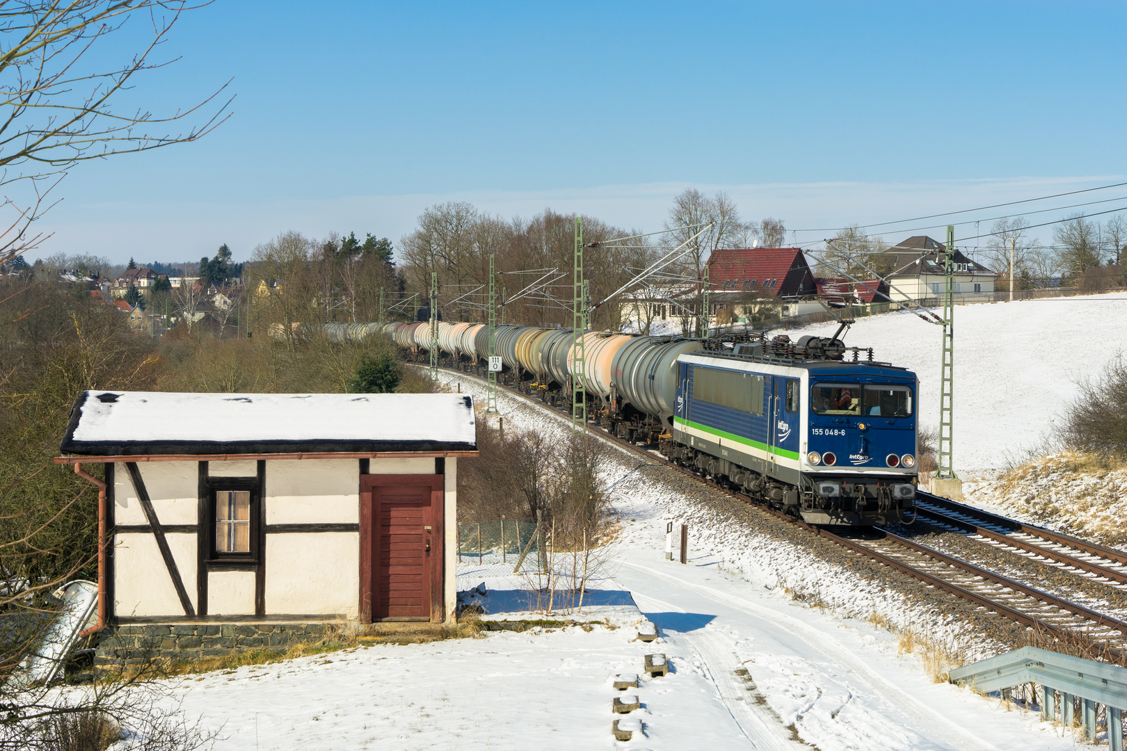  155 048 IntEgro mit Kessel in Jößnitz