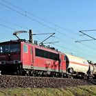 155 120 Railion mit einem gem. Güterzug