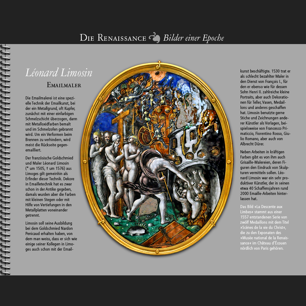 1557 • Léonard Limosin | La Descente aux Limbes