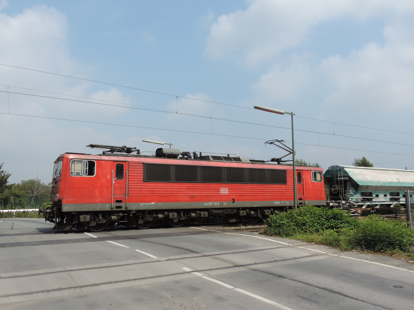 155er beim BÜ Grimbergstr. Gelsenkirchen