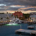 1573UZ Abendstimmung am Hafen Key West Florida USA