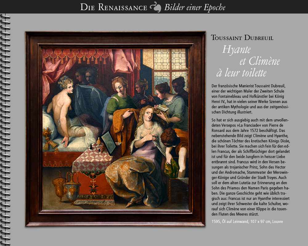 1595 • Toussaint Dubreuil, Hyante et Climène à leur toilette