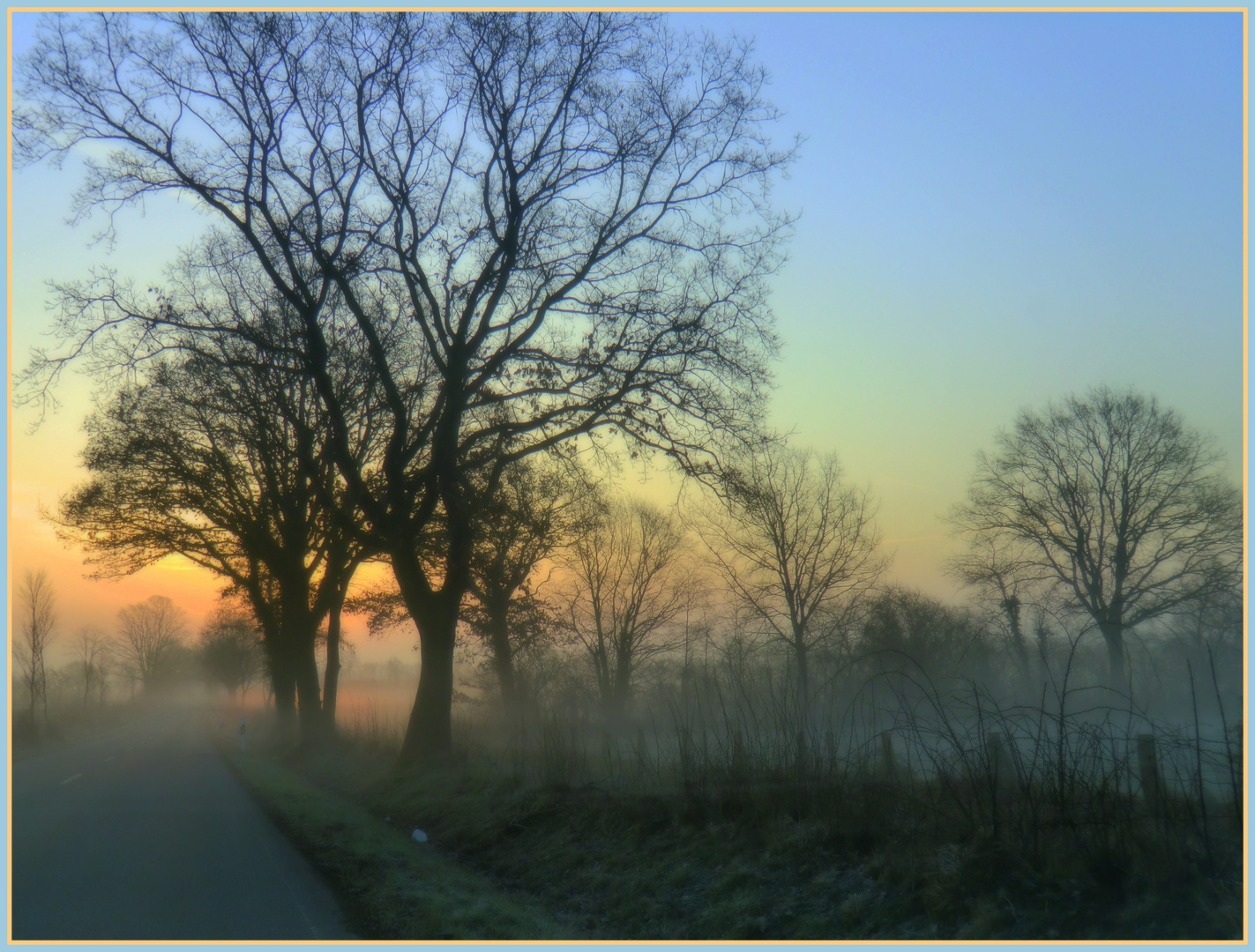 -1.5°C...und...klar, NEBEL.