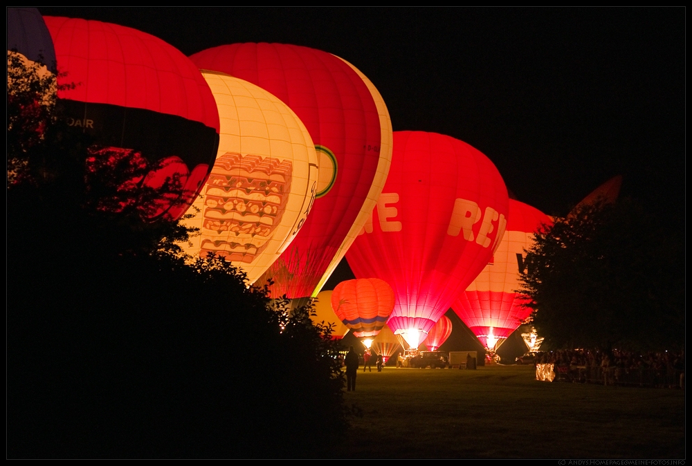 15th Balloon Fiesta in Leipzig - Mitternacht
