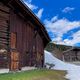 Artistic wooden shed from Lech, Austria