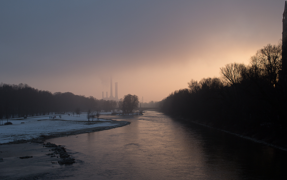 17 Uhr 12 an der Isar