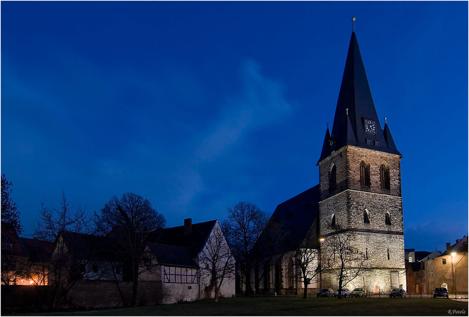 17.10Uhr an der St. Marienkirche in Bernburg