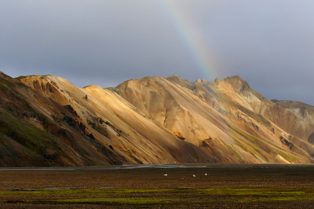 17.54 Uhr in Landmannalaugar   