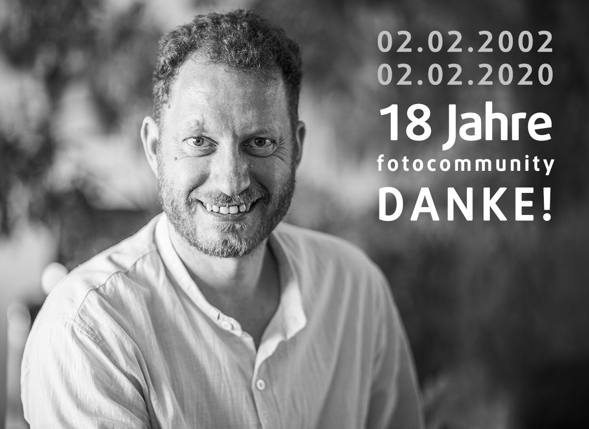 18 Jahre fotocommunity - 02.02.2002 - 02.02.2020