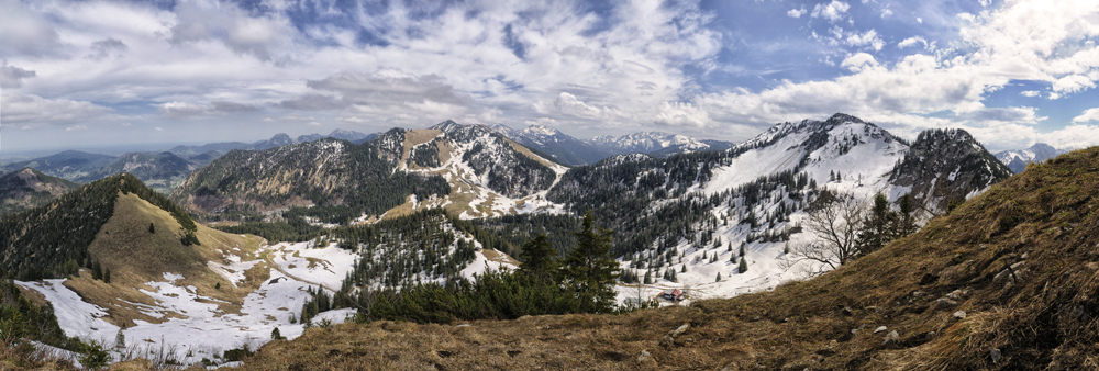 180° Blick vom Wasserspitz (1552 m)