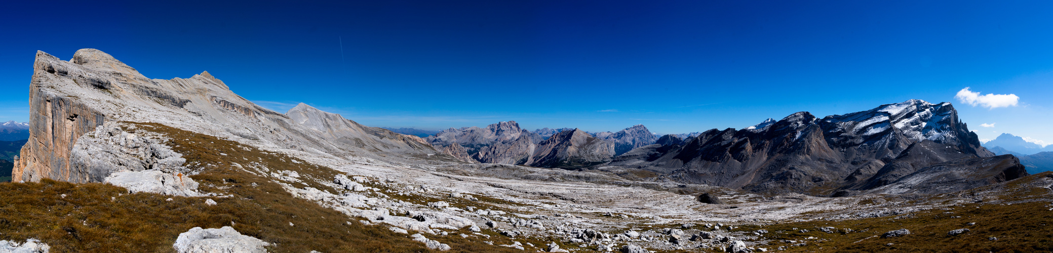 180 Grad-Panorama: Fanes Hochebene