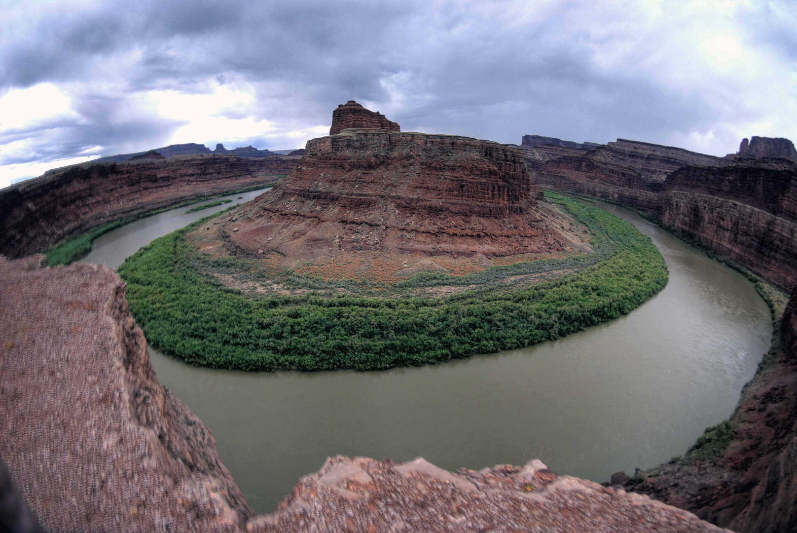 180 Grad unterhalb vom Dead horse point Canyonlands National Park