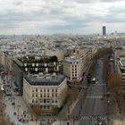 180 Grd Panorma mit der Aussicht vom Arc de Triomphe