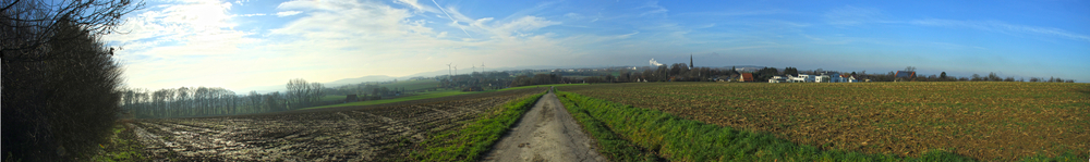 180° HDR Panorama mit Blick auf Heiden und Lage