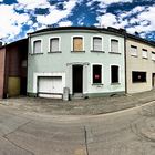 180° Panorama Dorf beim Tagebau Garzweiler