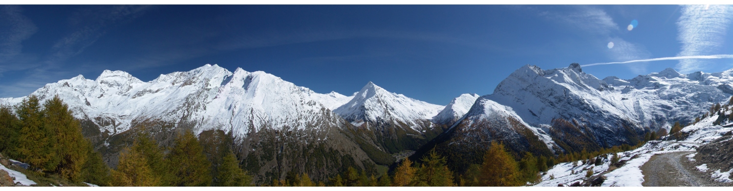 180° Panorama über Saas Fee